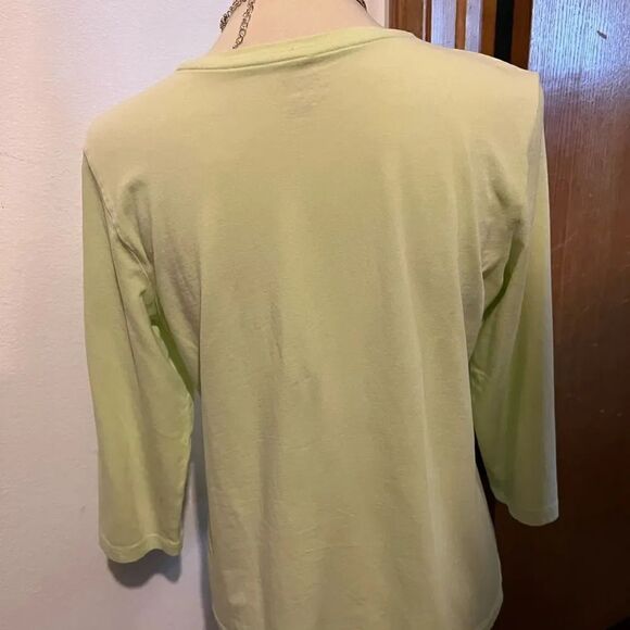 Mint Green 3/4 sleeve Chicos The Ultimate Tee Chico’s Size 1 = Medium #91 - Picture 3 of 6